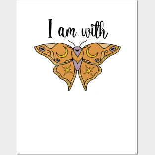 I am with butterfly Posters and Art